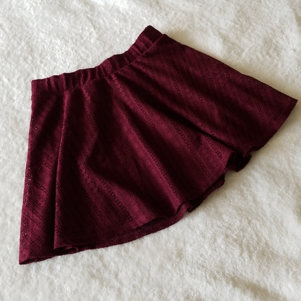 Full Tilt Burgundy Skirt